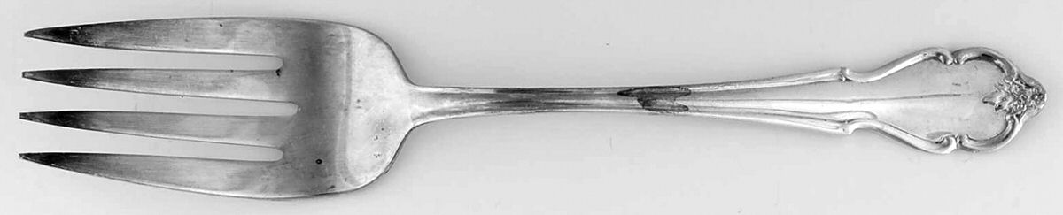 Waverly (Silverplate, 1981) Large Solid Cold Meat Serving Fork by International Silver-1