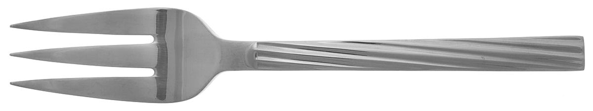 Wavecrest (Stainless) Medium Solid Cold Meat Serving Fork by International Silver-1