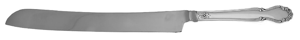 Wedding Bells (Sterling, 1948) Wedding Cake Knife with Stainless Blade HC by International Silver-1