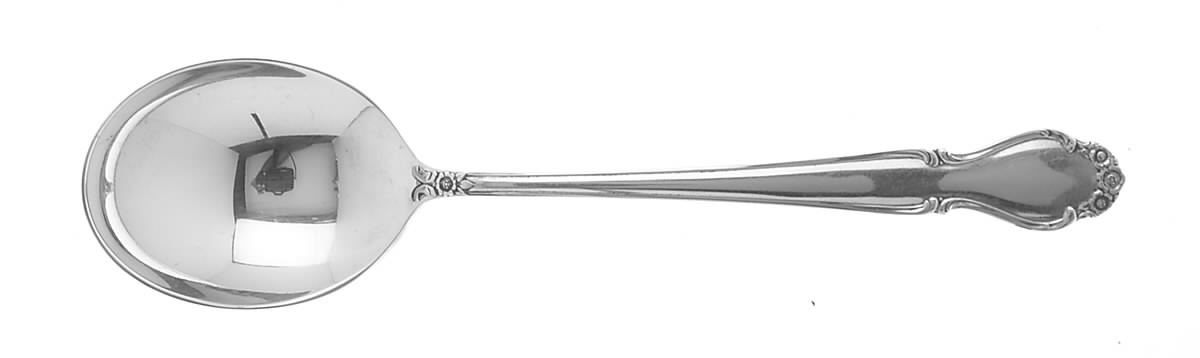 Wedding Bells (Sterling, 1948) Round Bowl Soup Spoon (Cream Soup) by International Silver-1