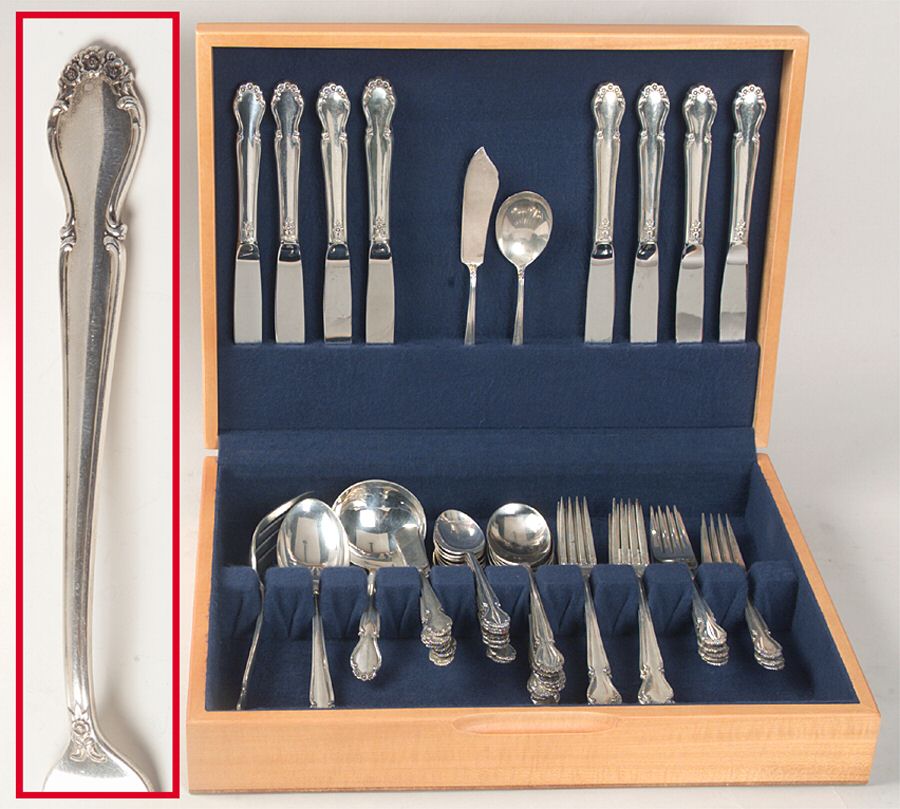 Wedding Bells (Sterling, 1948) 53 Piece Set by International Silver-1