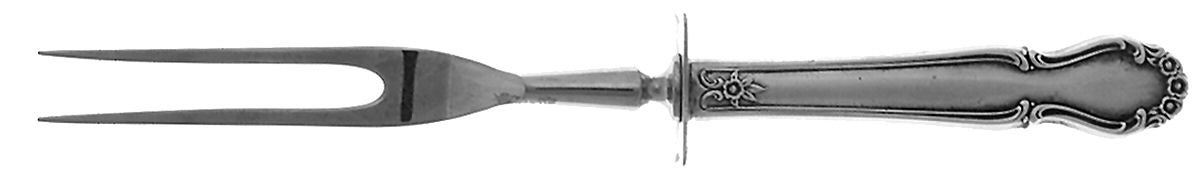Wedding Bells (Sterling, 1948) Small Carving Fork W/Sterling Guard by International Silver-1