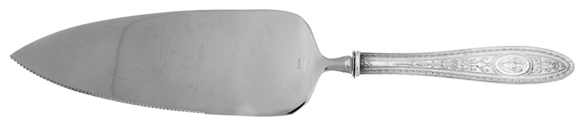 Wedgwood (Sterling, 1924, No Monos) Pie Server with Serrated Stainless Blade HC by International Silver-1