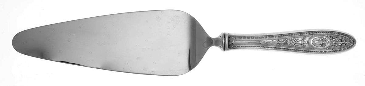 Wedgwood (Sterling, 1924, No Monos) Pie Server with Stainless Blade by International Silver-1