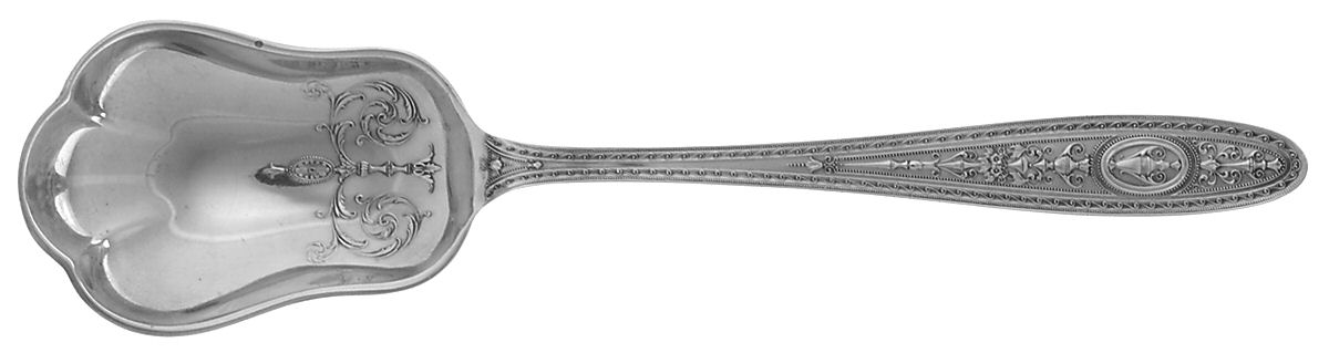 Wedgwood (Sterling, 1924, No Monos) Medium Solid Berry/Casserole Spoon by International Silver-1
