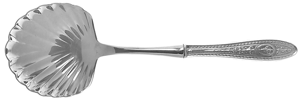 Wedgwood (Sterling, 1924, No Monos) Casserole Spoon with Stainless Shell Bowl by International Silver-1