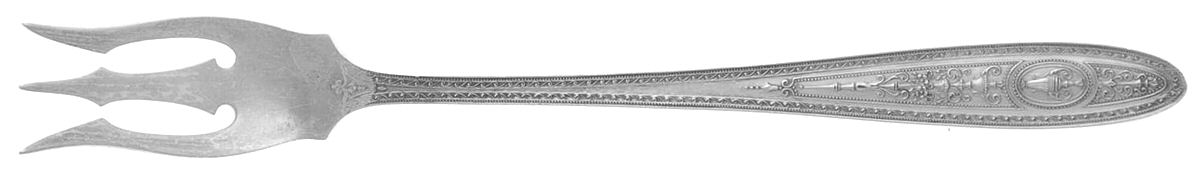 Wedgwood (Sterling, 1924, No Monos) Short Handle Pickle/Olive Fork by International Silver-1