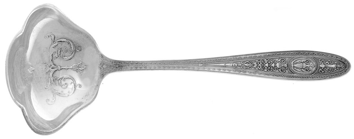 Wedgwood (Sterling, 1924, No Monos) Solid Gravy Ladle by International Silver-1