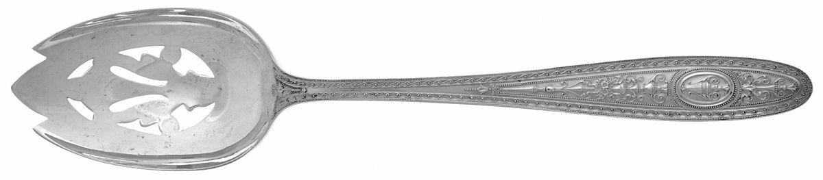 Wedgwood (Sterling, 1924, No Monos) Pierced Tablespoon (Serving Spoon) by International Silver-1