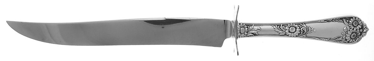 Wellesley (Sterling, 1912) Large Stainless Blade Roast Carving Knife by International Silver-1