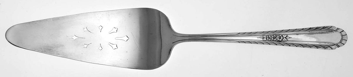 Wentworth (Silverplate, 1938) Solid Pierced Pie Server by International Silver-1