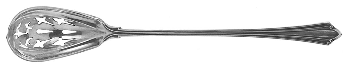 Westminster (Sterling, 1915) Pierced Bowl Short Handle Olive Spoon by International Silver-1