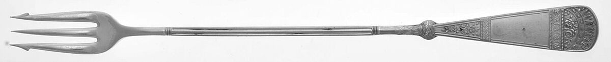 Westminster (Silverplate, 1902) Long Handle Pickle/Olive Fork by International Silver-1