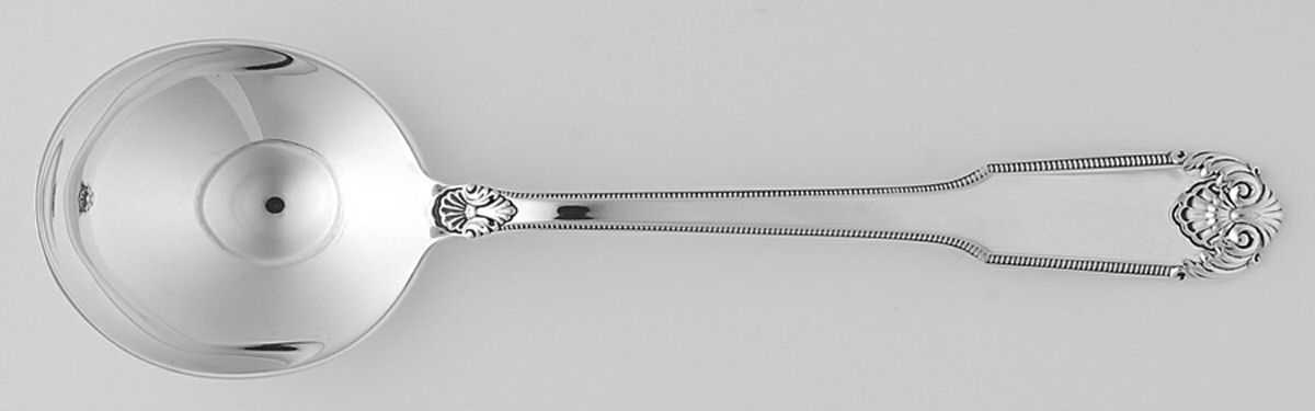 Whitehall-New (Sterling, 1938, No Monograms) Round Bowl Soup Spoon (Bouillon) by International Silver-1