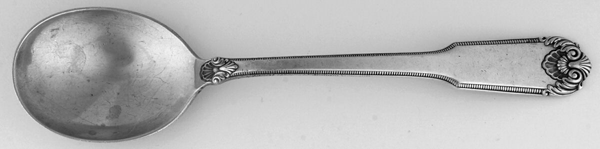 Whitehall-New (Sterling, 1938, No Monograms) Round Bowl Soup Spoon (Cream Soup) by International Silver-1