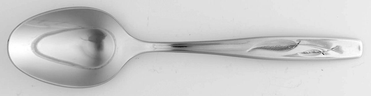 Whispering Leaves-Autumn Leaf (Stainless) Tablespoon (Serving Spoon) by International Silver-1