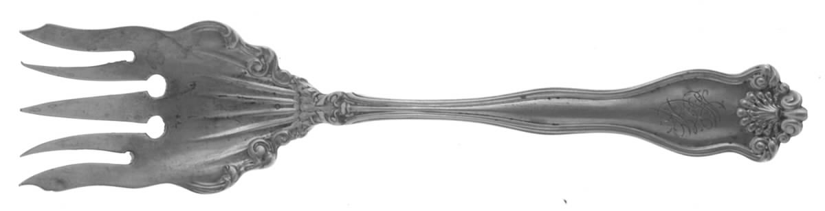 Winchester (Sterling, 1902, No Monograms) Large Solid Tined Sardine Serving Fork by International Silver-1