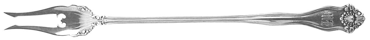 Winchester (Sterling, 1902, No Monograms) Long Handle Olive Fork by International Silver-1