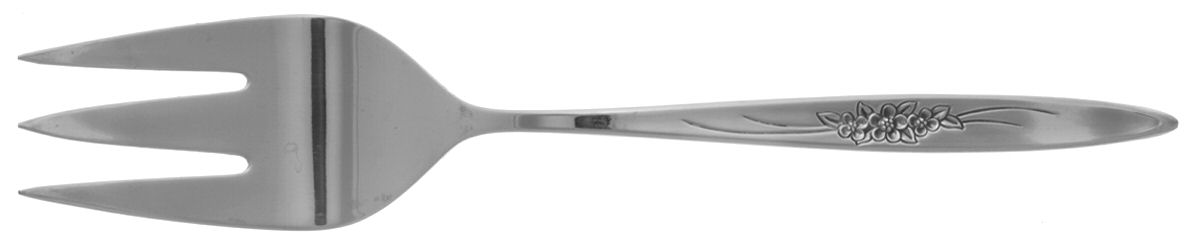 Windflower (Stainless) Medium Solid Cold Meat Serving Fork by International Silver-1