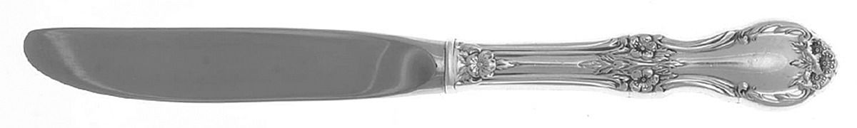 Wild Rose-New (Sterling, 1948, New, No Monos) Modern Hollow Butter Spreader (Stainless) by International Silver-1