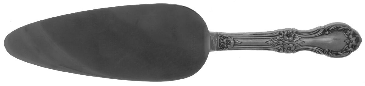 Wild Rose-New (Sterling, 1948, New, No Monos) Pie Server with Stainless Blade by International Silver-1