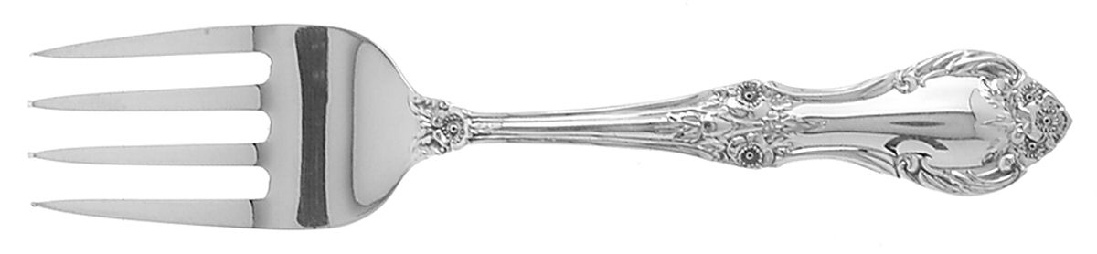 Wild Rose-New (Sterling, 1948, New, No Monos) Baby Fork by International Silver-1