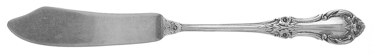 Wild Rose-New (Sterling, 1948, New, No Monos) Flat Handle Master Butter Knife by International Silver-1
