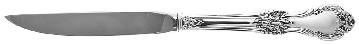 Wild Rose-New (Sterling, 1948, New, No Monos) Individual Steak Knife Hollow Handle Serrate Blade by International Silver-1