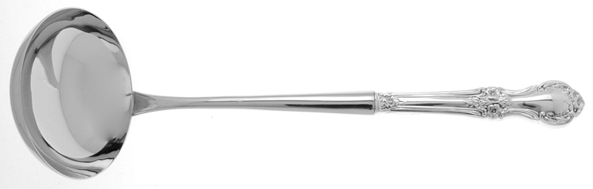 Wild Rose-New (Sterling, 1948, New, No Monos) Soup Ladle with Stainless Bowl by International Silver-1