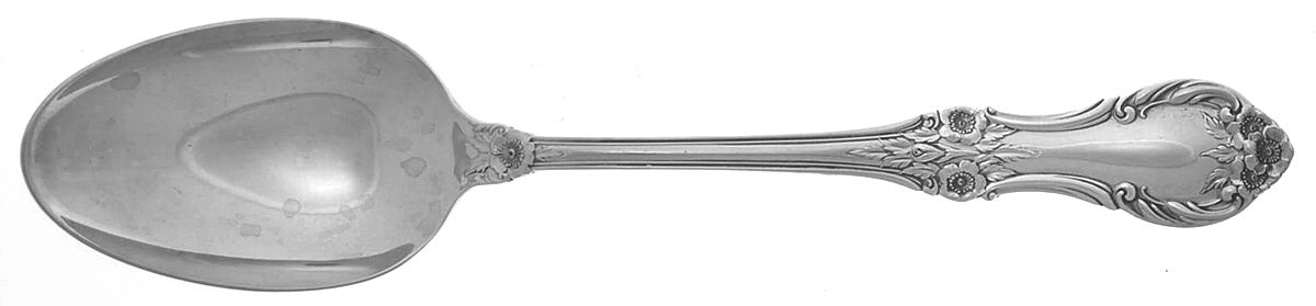 Wild Rose-New (Sterling, 1948, New, No Monos) Tablespoon (Serving Spoon) by International Silver-1