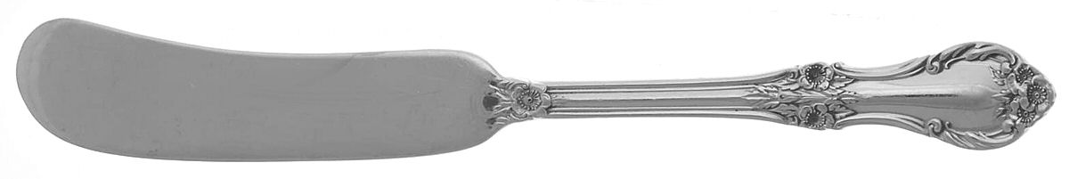 Wild Rose-New (Sterling, 1948, New, No Monos) Flat Handle Butter Spreader by International Silver-1