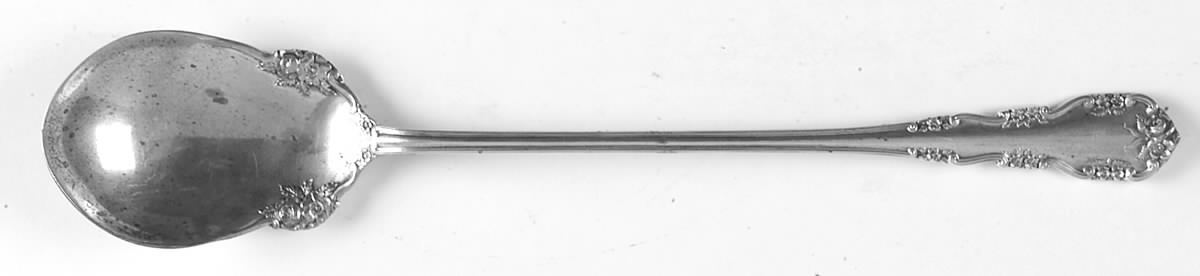 Wild Rose-Old-Rosalind (Sterling, 1908, No Monos) Large Lettuce Serving Spoon by International Silver-1