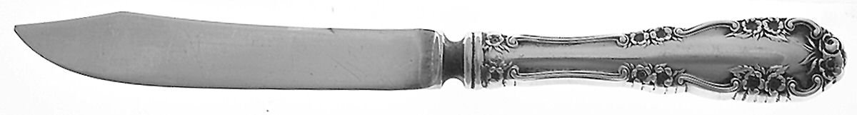 Wild Rose-Old-Rosalind (Sterling, 1908, No Monos) Individual Fruit Knife with Silverplate Blade by International Silver-1