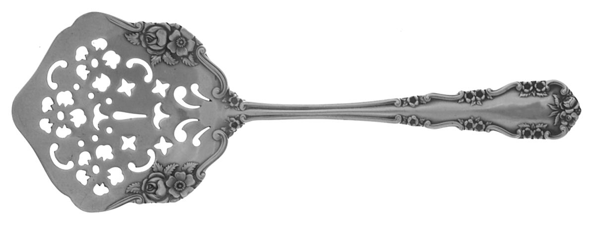 Wild Rose-Old-Rosalind (Sterling, 1908, No Monos) Large Cucumber Server by International Silver-1