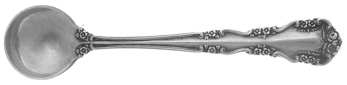 Wild Rose-Old-Rosalind (Sterling, 1908, No Monos) Master Salt Spoon by International Silver-1