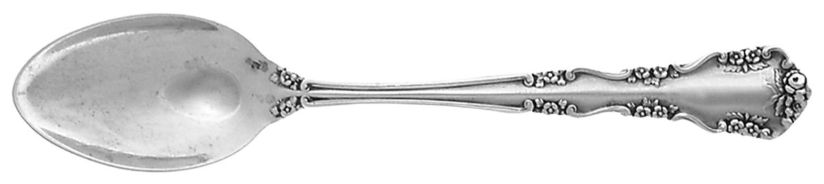 Wild Rose-Old-Rosalind (Sterling, 1908, No Monos) Demitasse Spoon by International Silver-1