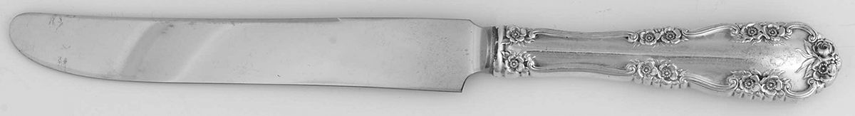 Wild Rose-Old-Rosalind (Sterling, 1908, No Monos) New French Hollow Knife by International Silver-1