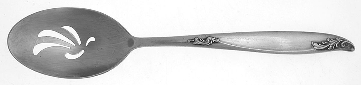 Woodsong (Silverplate, 1958) Pierced Tablespoon (Serving Spoon) by International Silver-1