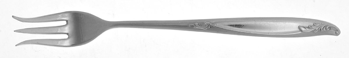 Woodsong (Silverplate, 1958) Short Handle Pickle/Olive Fork by International Silver-1