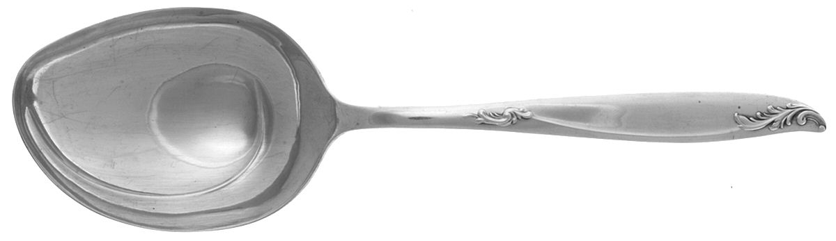 Woodsong (Silverplate, 1958) Solid Buffet Serving Spoon by International Silver-1
