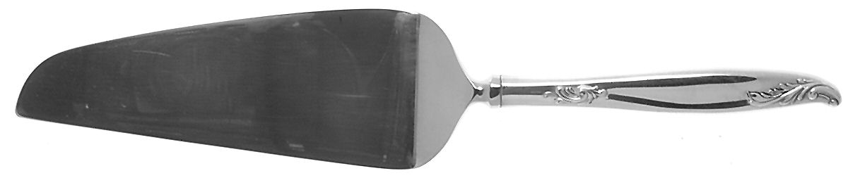 Woodsong (Silverplate, 1958) Pie & Cake Server with Stainless Blade by International Silver-1