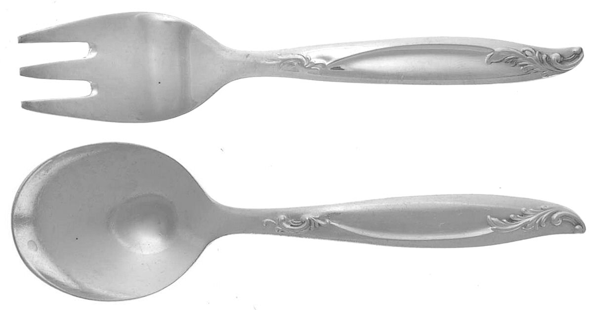 Woodsong (Silverplate, 1958) 2 Pc Baby Set (BF, BS) by International Silver-1