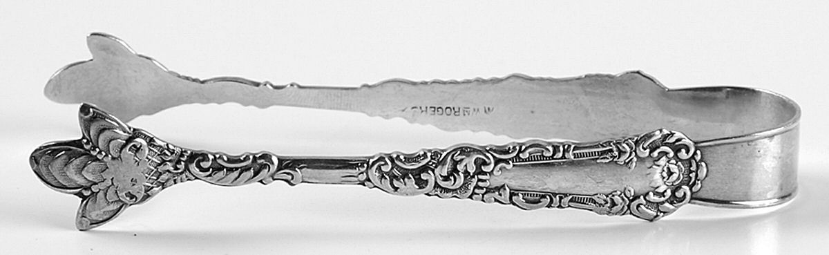 Yale I (Silverplate, 1894) Bon Bon Tongs by International Silver-1