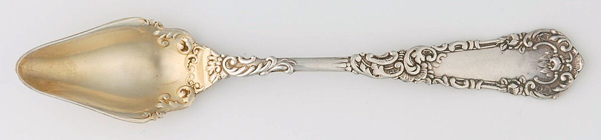 Yale I (Silverplate, 1894) Fruit/Orange Spoon by International Silver-1