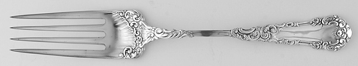 Yale I (Silverplate, 1894) Medium Solid Cold Meat Serving Fork by International Silver-1