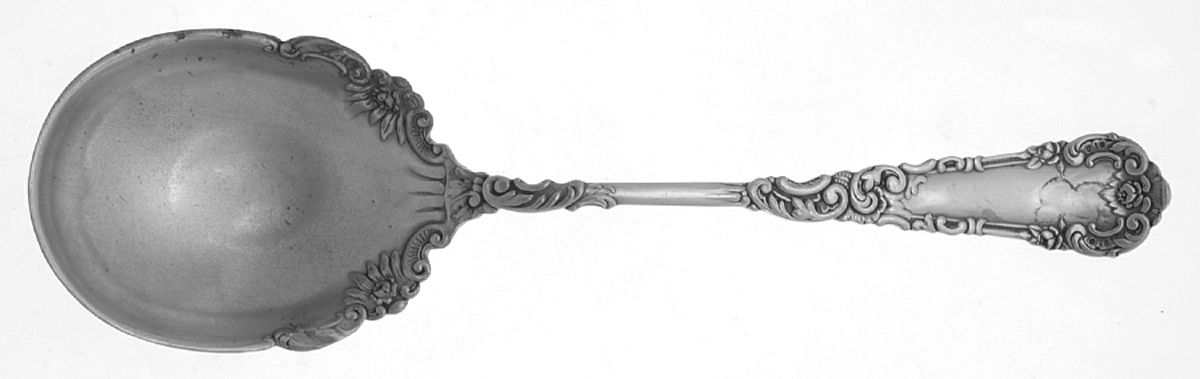 Yale I (Silverplate, 1894) Solid Salad Serving Spoon by International Silver-1