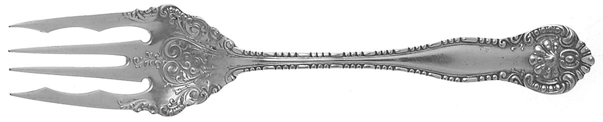 York (Silverplate, 1900) Individual Salad Fork by International Silver-1