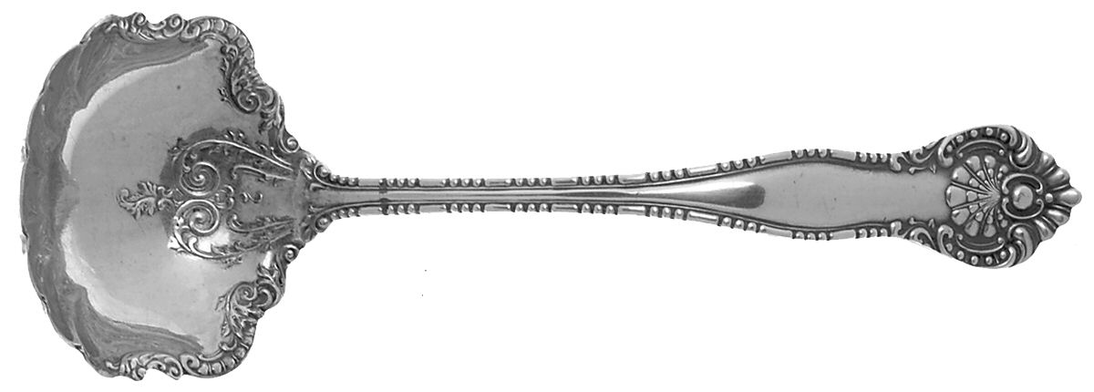 York (Silverplate, 1900) Solid Gravy Ladle by International Silver-1