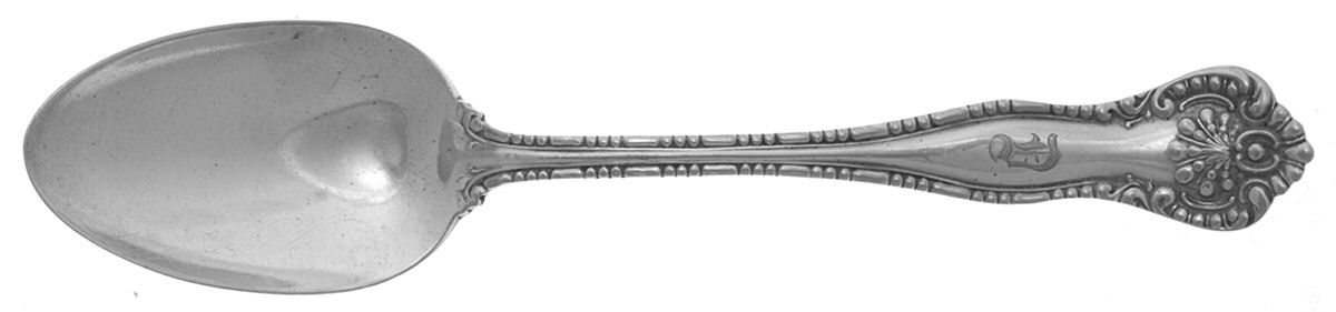 York (Silverplate, 1900) Monogram Teaspoon by International Silver-1