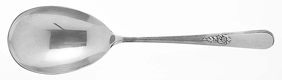 Youth (Silverplate, 1940) Solid Smooth Casserole Spoon by International Silver-1